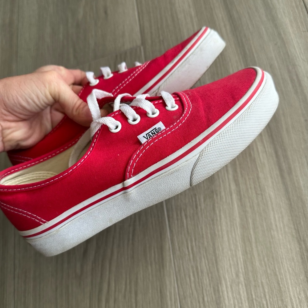 Vans Kids Bright Red Sneakers